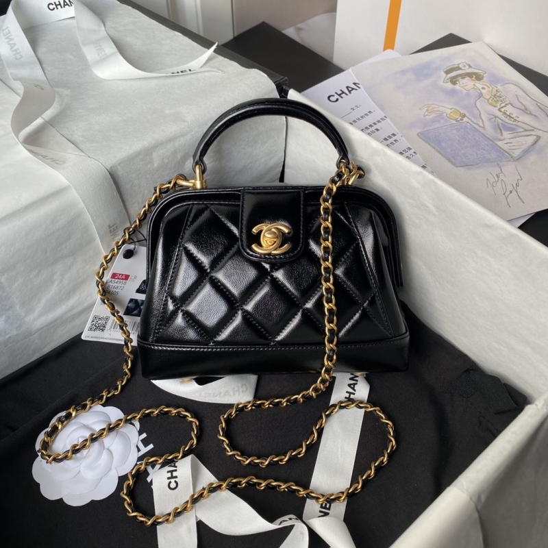 Ch*el top handle bags